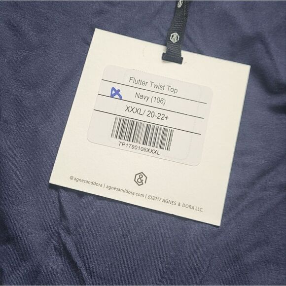 NWT Flutter Twist Top Navy Agnes & Dora - Picture 4 of 6